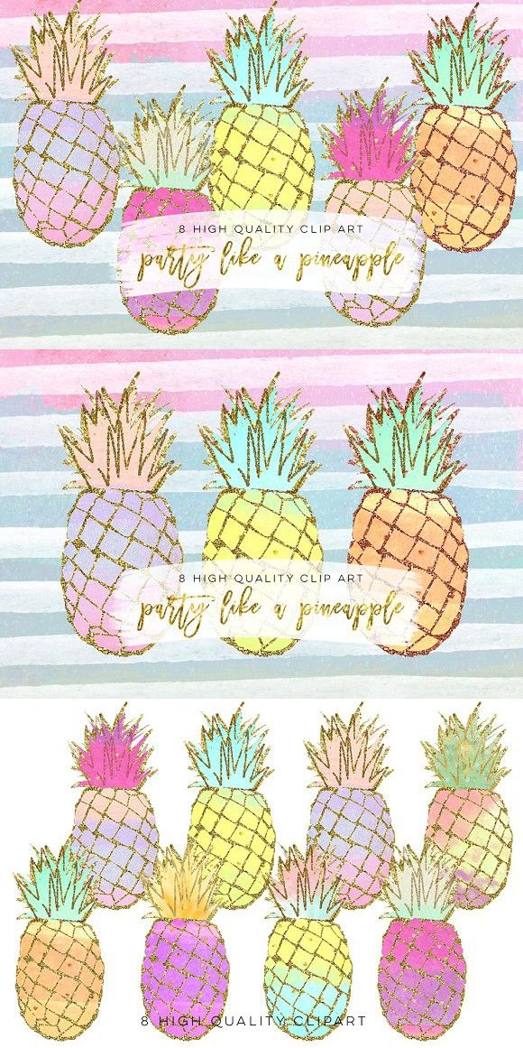 clipart pineapple high quality