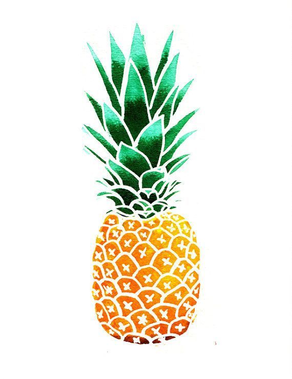 luau clipart cool pineapple