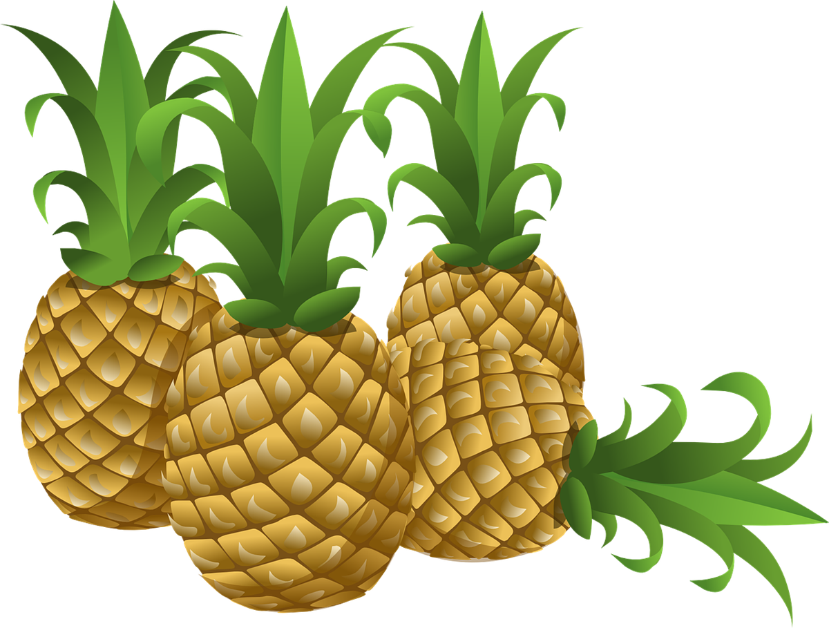 clipart pineapple juicy