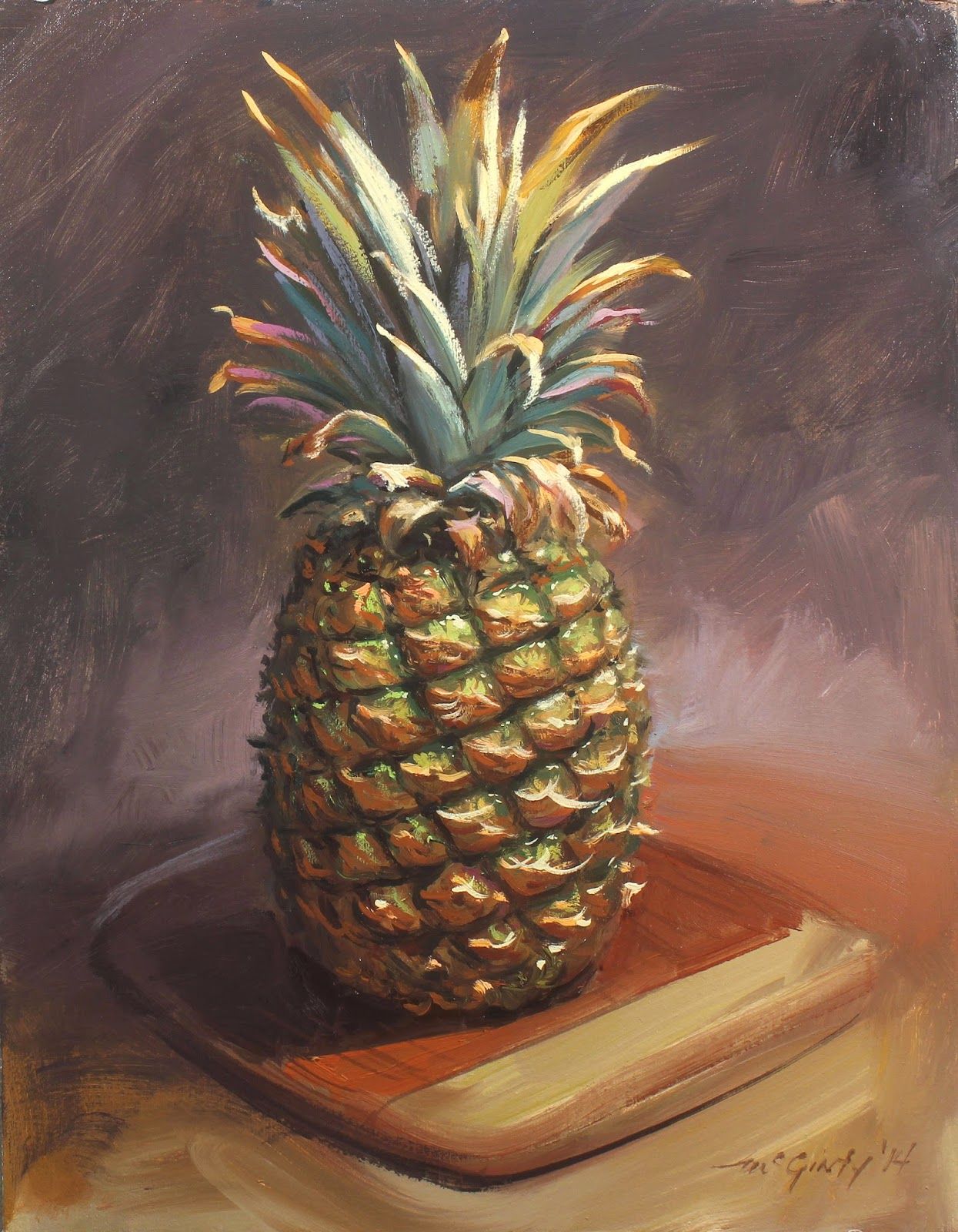 Painting at paintingvalley com. Clipart pineapple oil paint