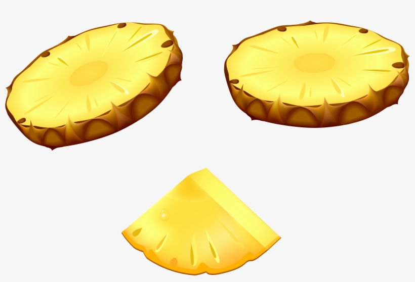 Border free slice png. Clipart pineapple piece