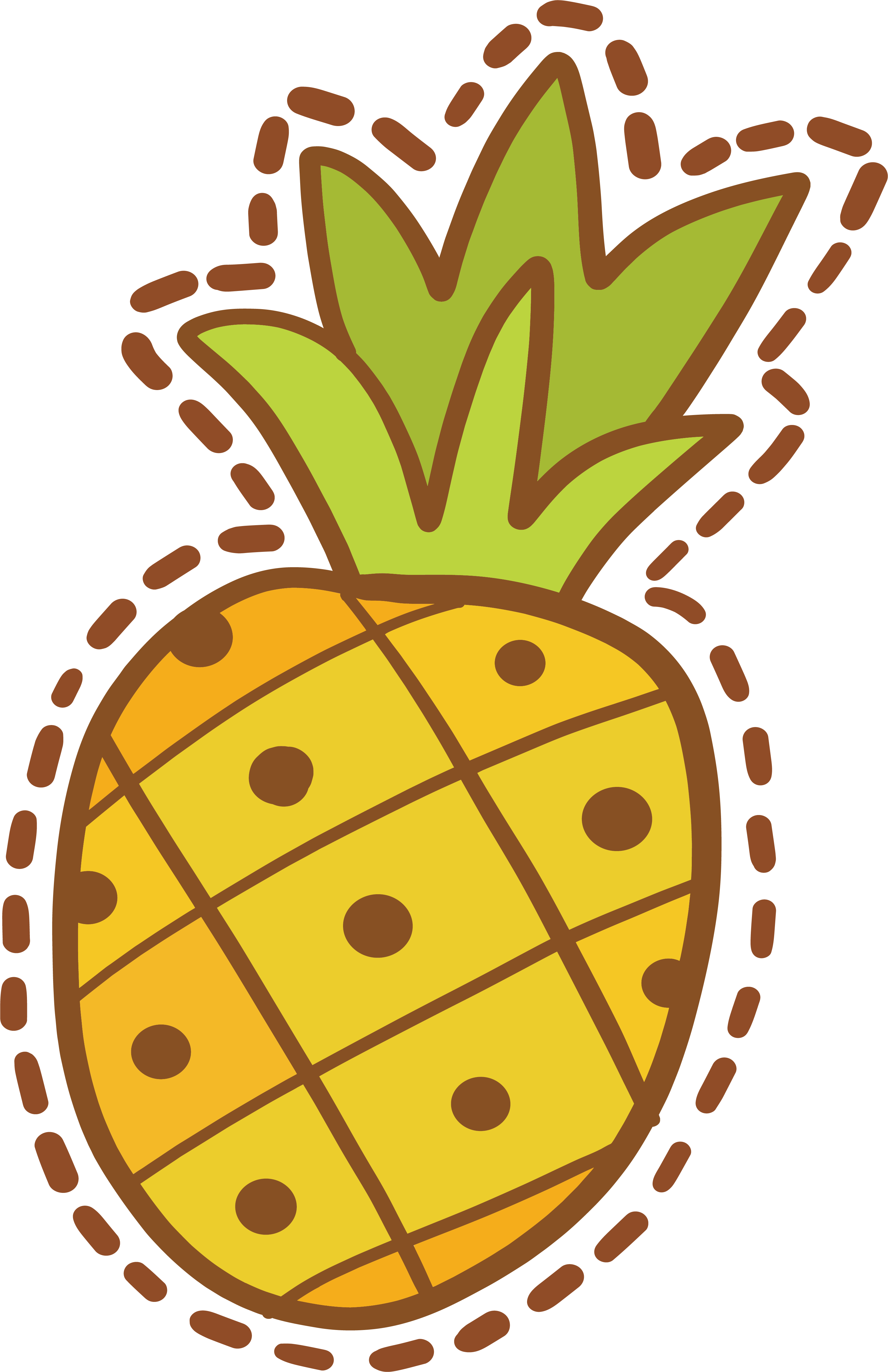 clipart pineapple sticker