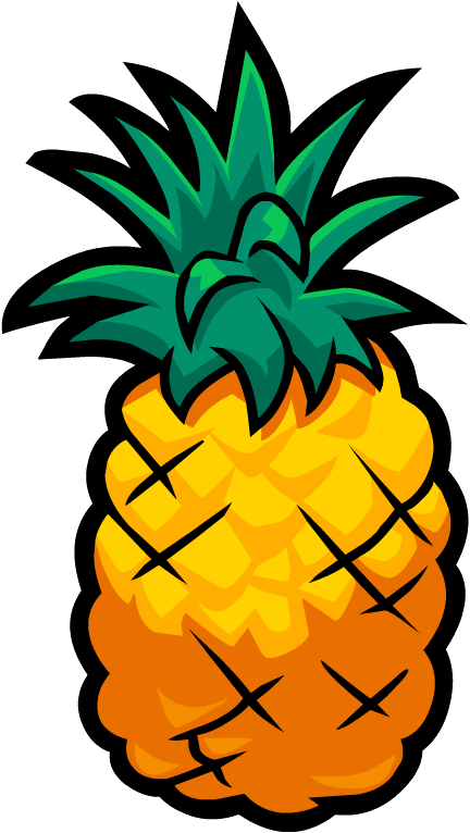clipart pineapple symmetrical