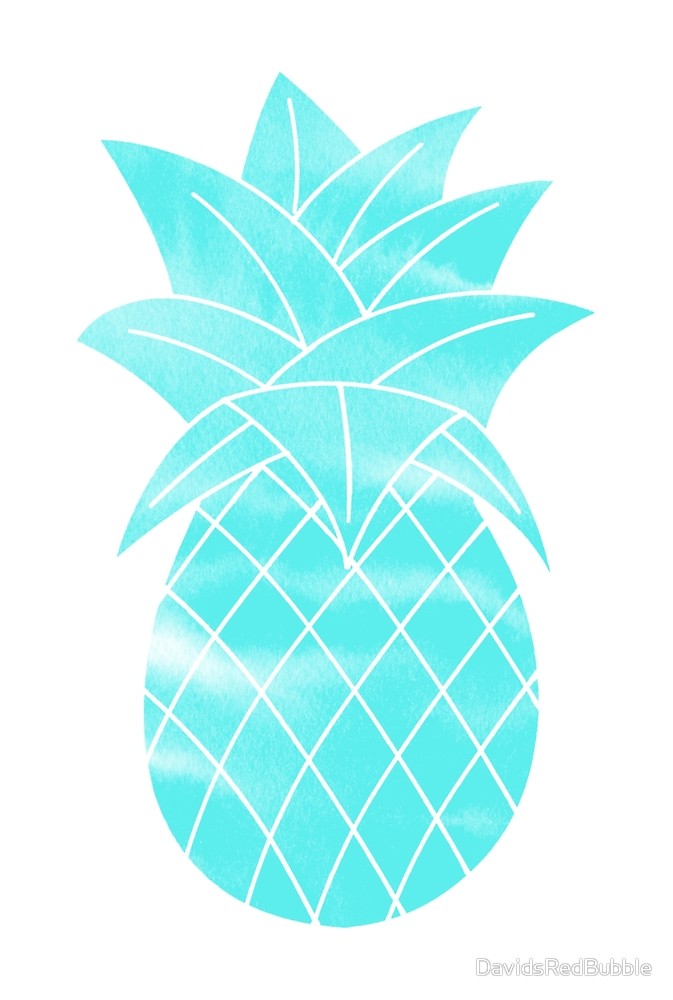 clipart pineapple teal