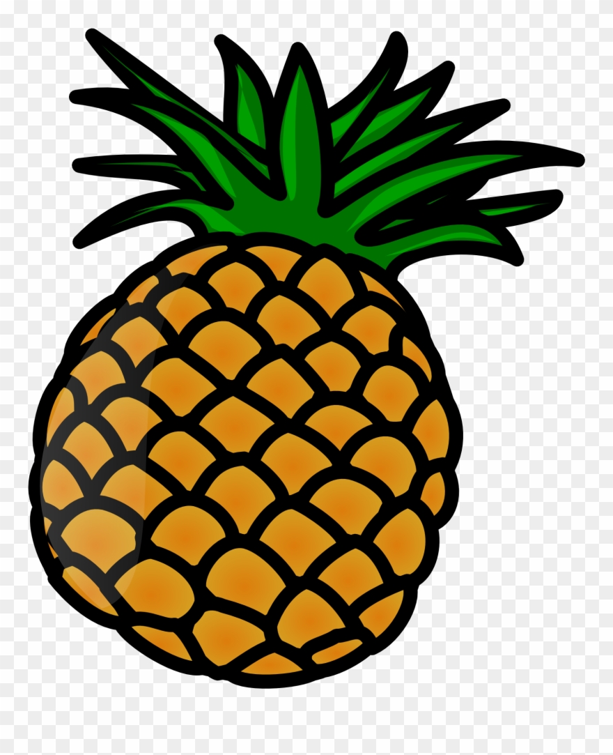 Clipart pineapple template. Clip art png download