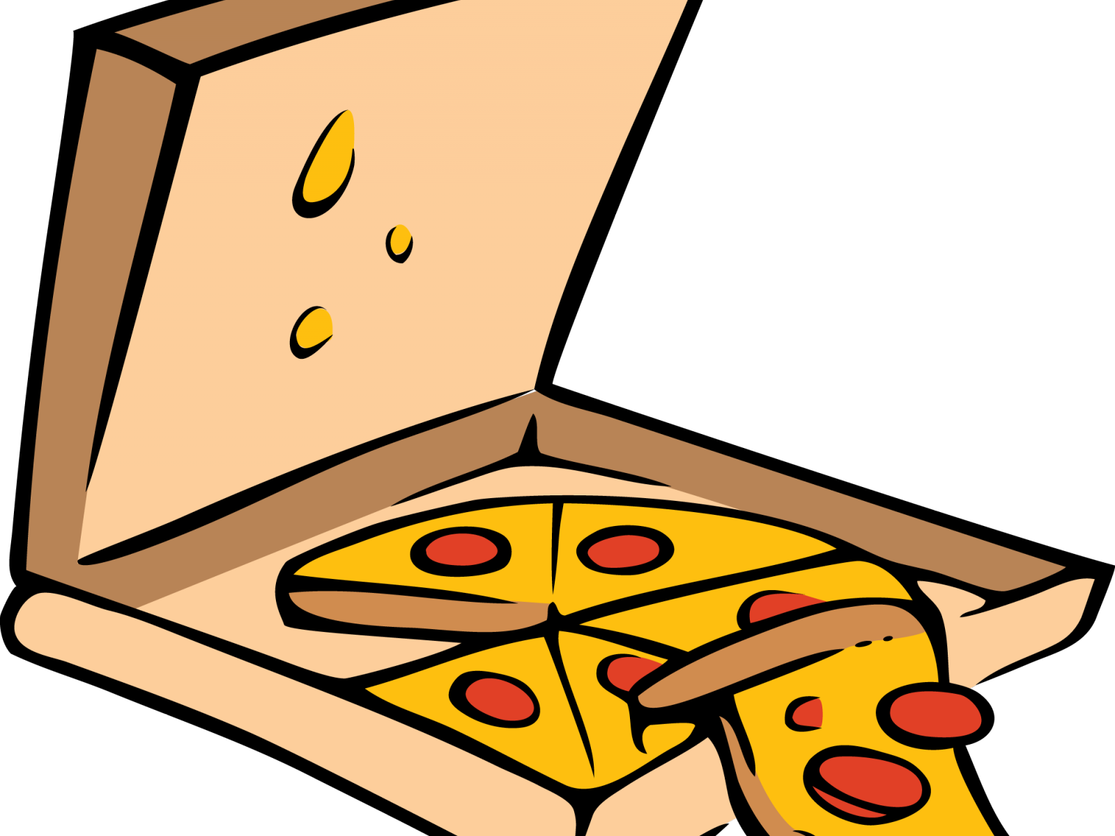 clipart pizza cartoon