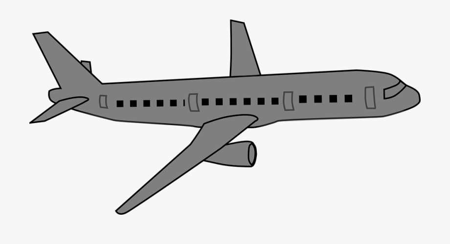 clipart plane airliner
