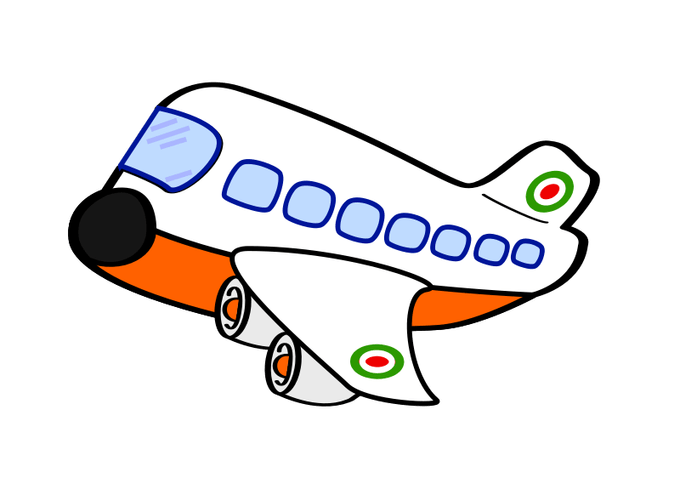 Airplane pic cartoon siewalls. Clipart plane animation