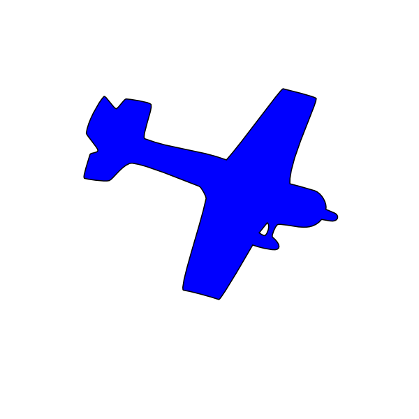 Clipart plane blue. Clip art at clker