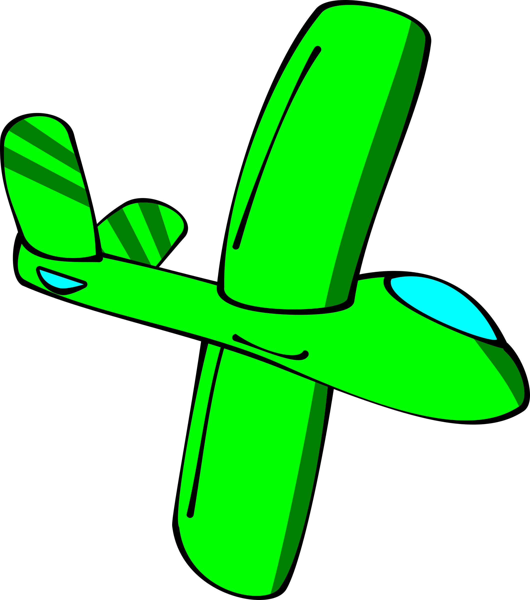 clipart plane cartoon