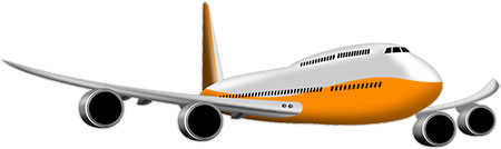 plane clipart commercial airplane