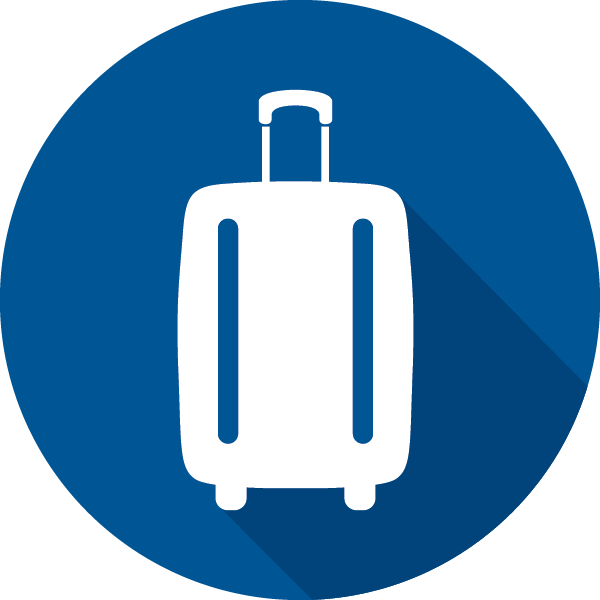 luggage clipart arrival
