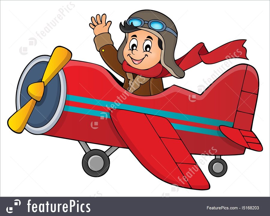 clipart plane person