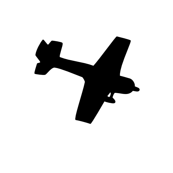 clipart plane silhouette