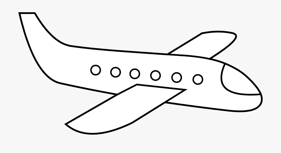clipart plane simple