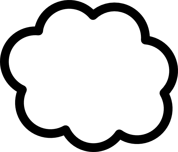 Cloud template clip art. Ticket clipart shape