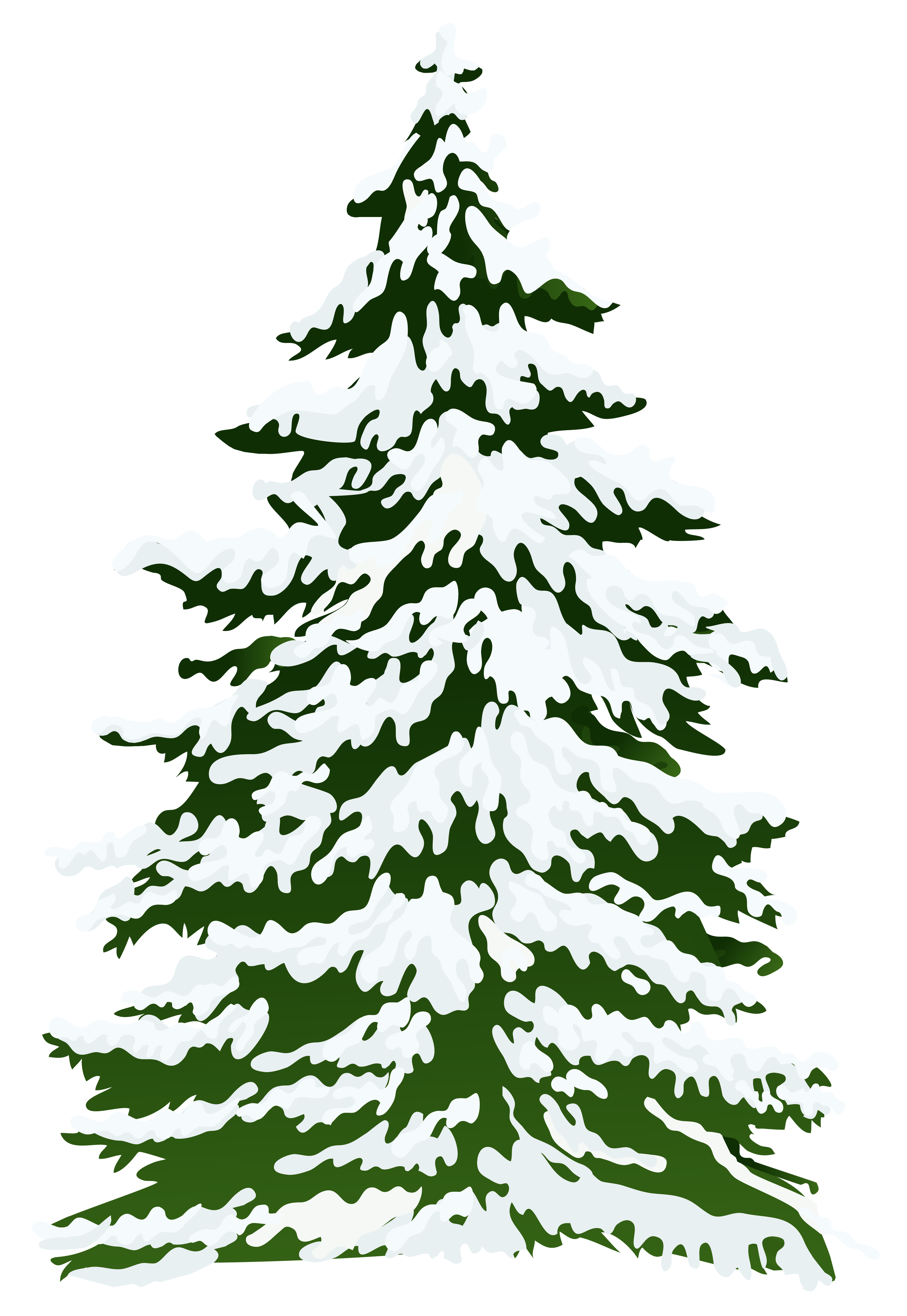 Pine clip art winter. Clipart snow tree