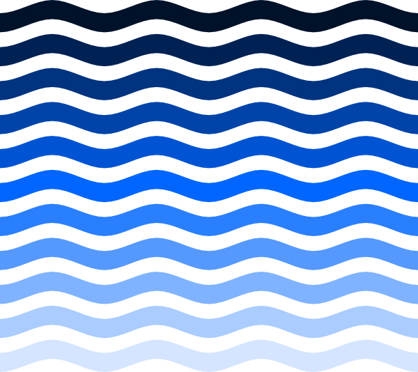 Simple water waves clip. Wave vector png