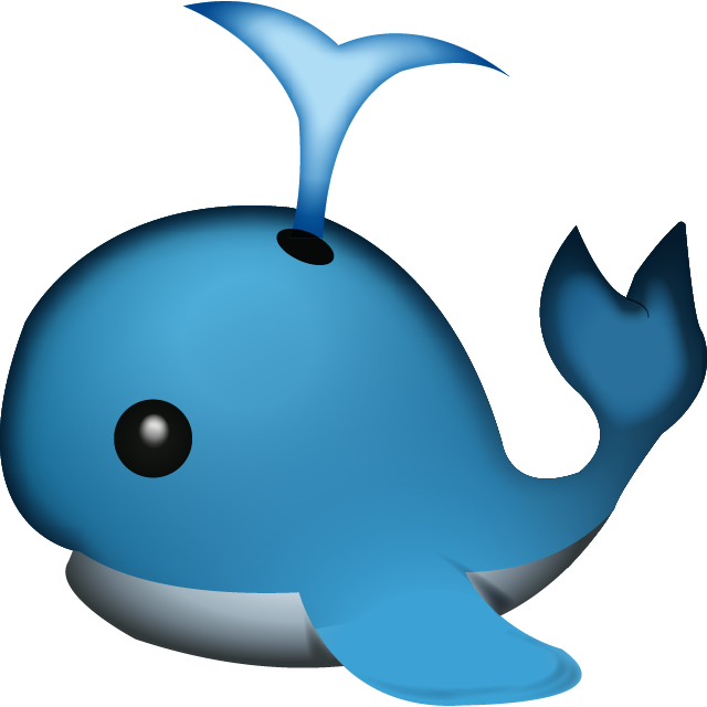 emoji clipart whale