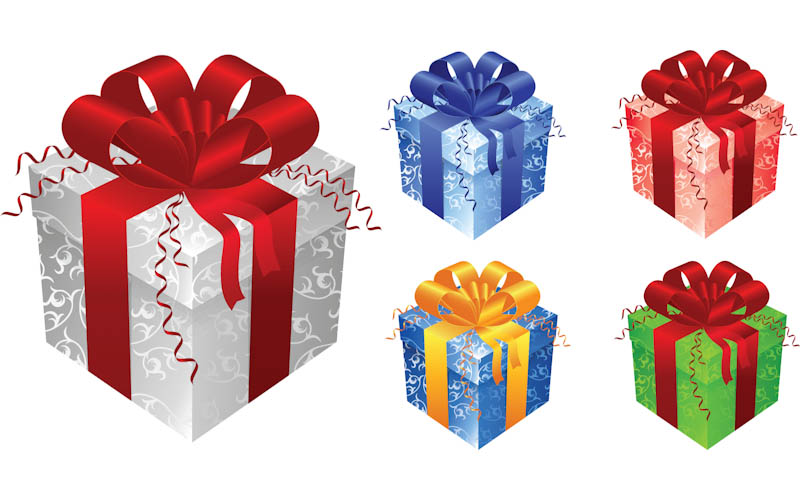 Birthday box clip art. Clipart present 3 gift