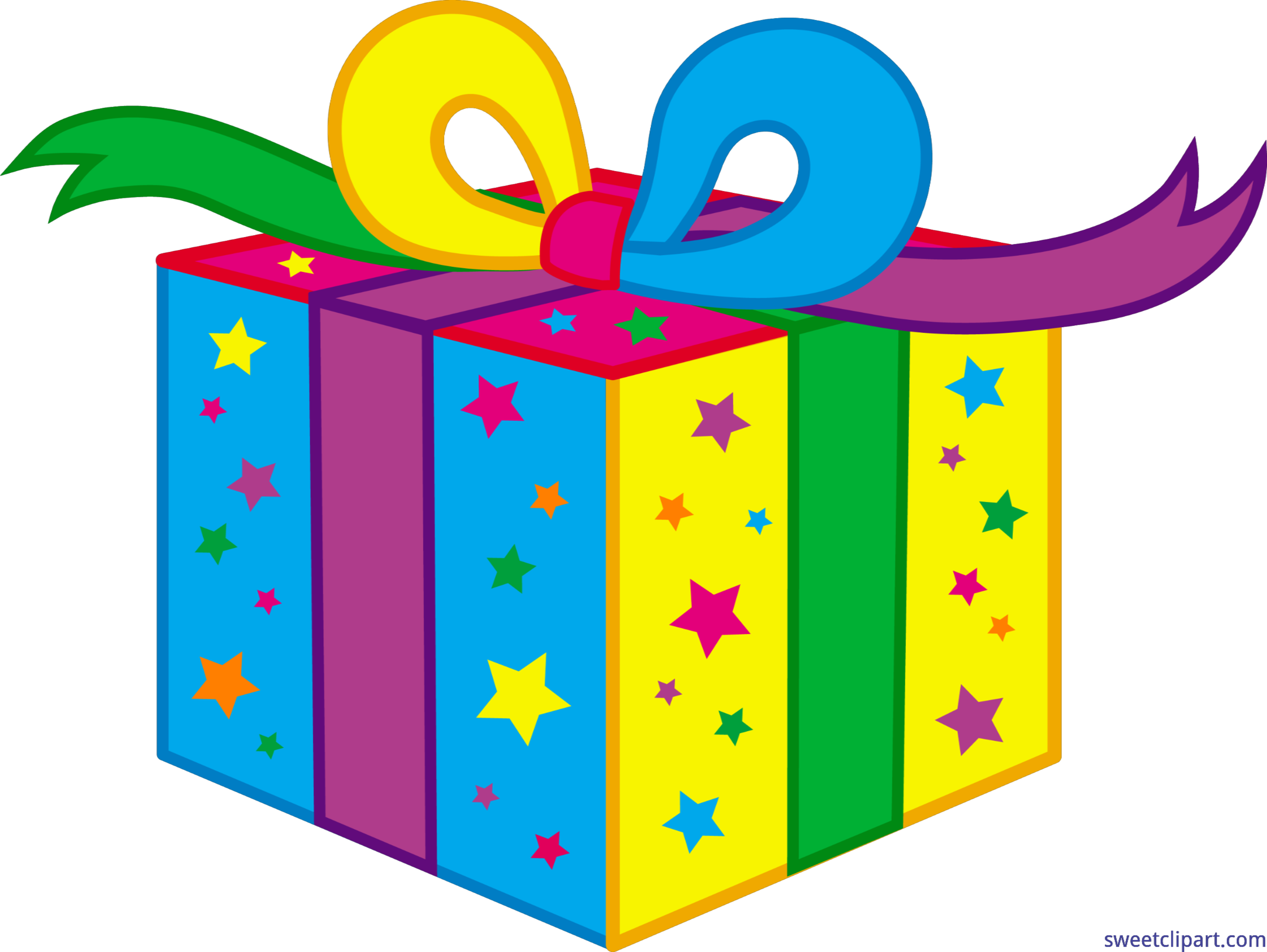 Kids birthday present clip. Clipart science colorful