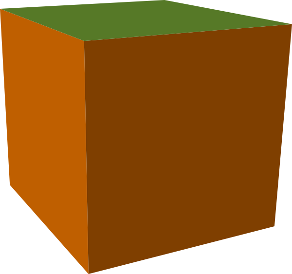 clipart present cube