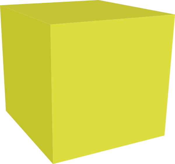 Cube clipart cube shape. Green graphics illustrations free