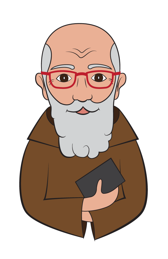 father clipart bust