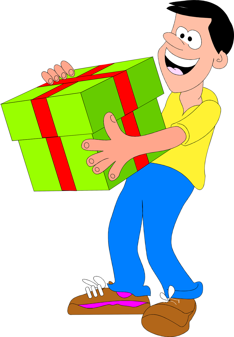 Gift clipart big present. Free stock photo illustrated