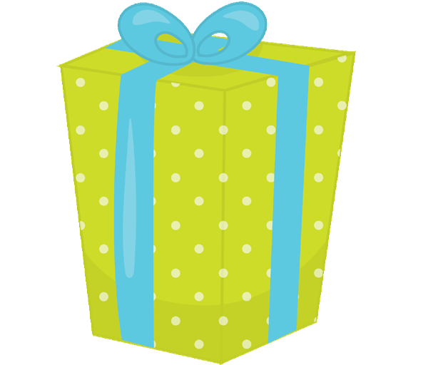 Clipart present polka dot. Baby shower invitations w