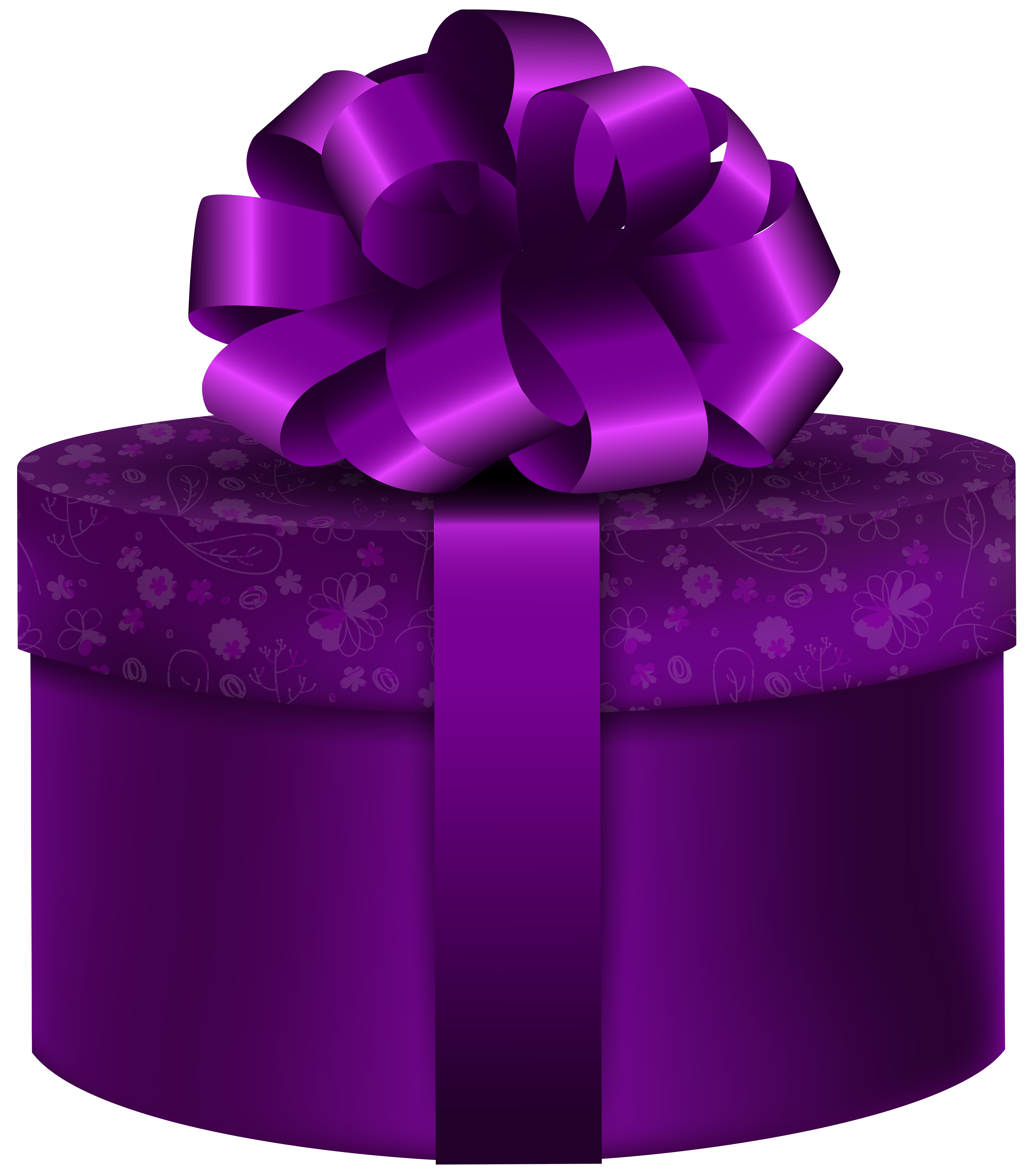 gift clipart purple