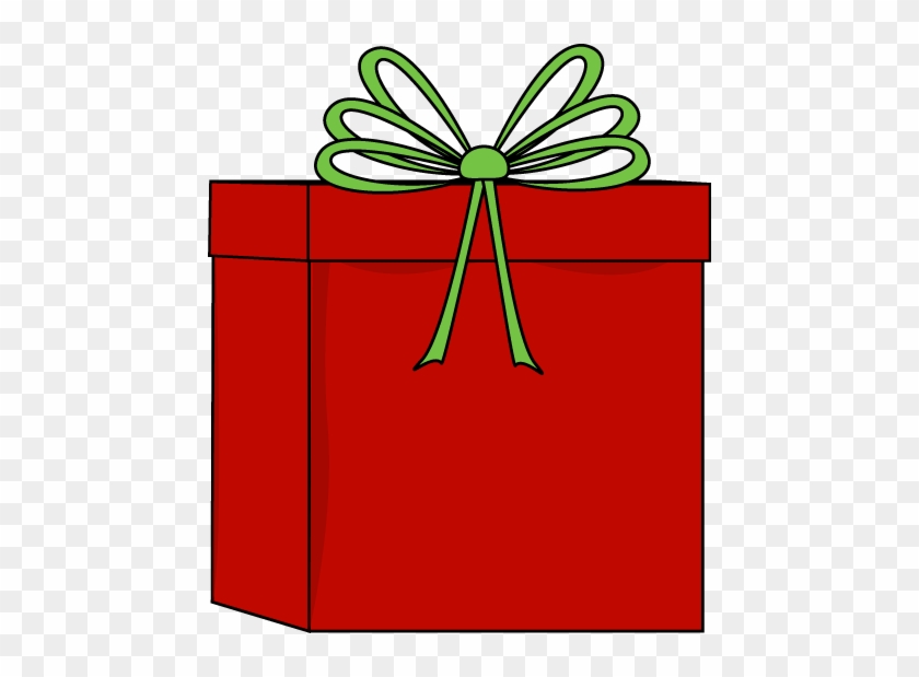 clipart present red christmas present