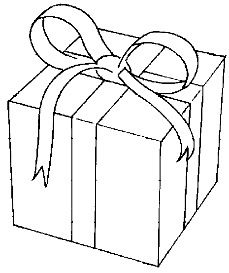 gifts clipart line art
