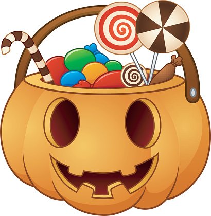 Halloween with full of. Clipart pumpkin basket