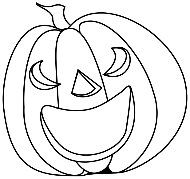 pumpkin clipart black and white