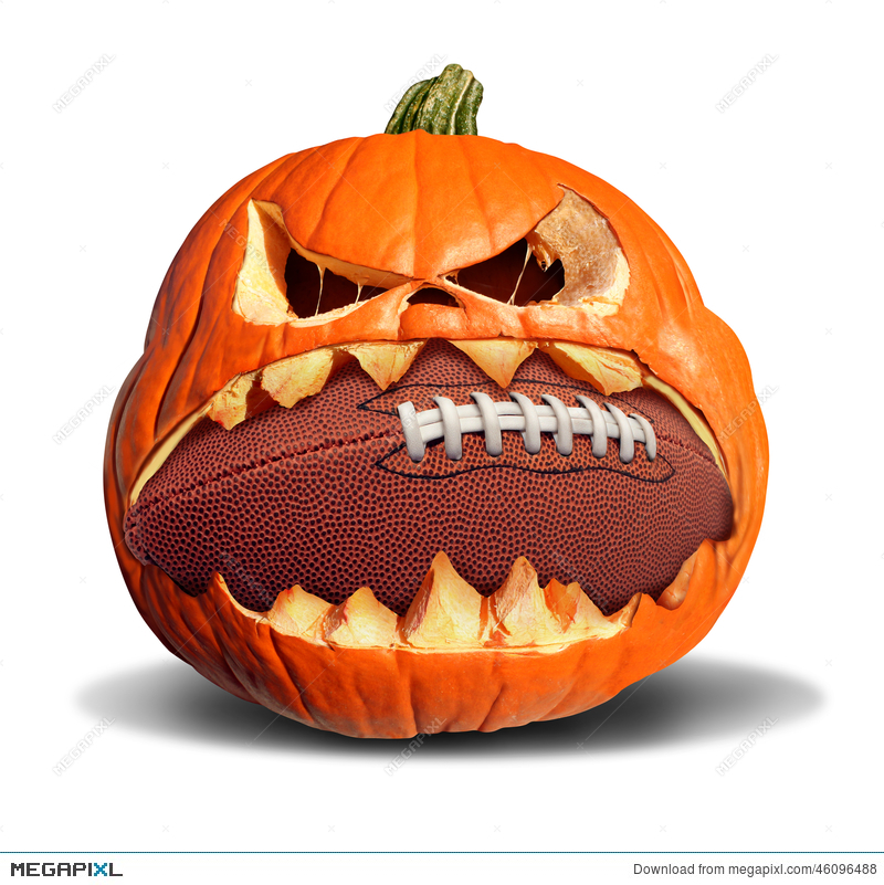 clipart pumpkin football