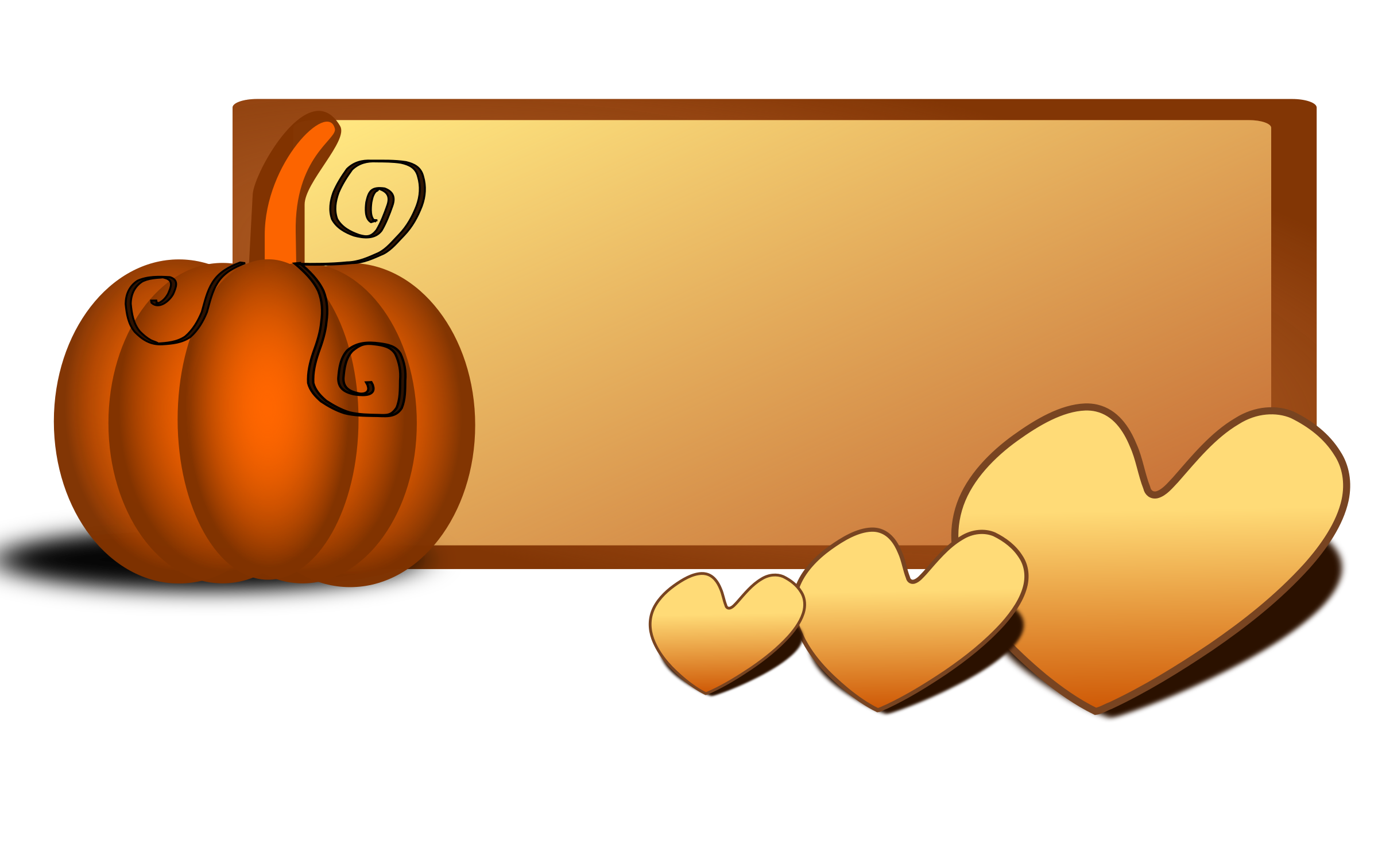 clipart pumpkin frame