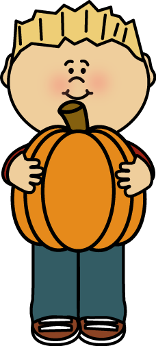 clipart pumpkin kid