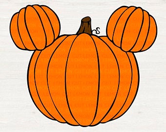 clipart pumpkin mickey