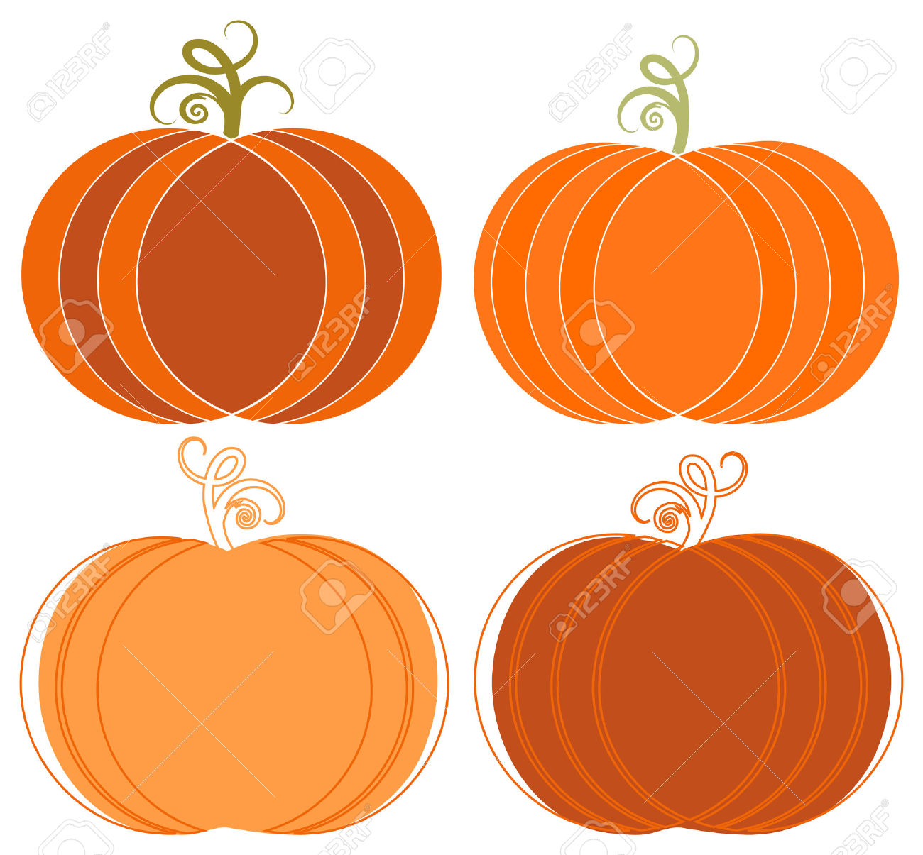 clipart pumpkin modern