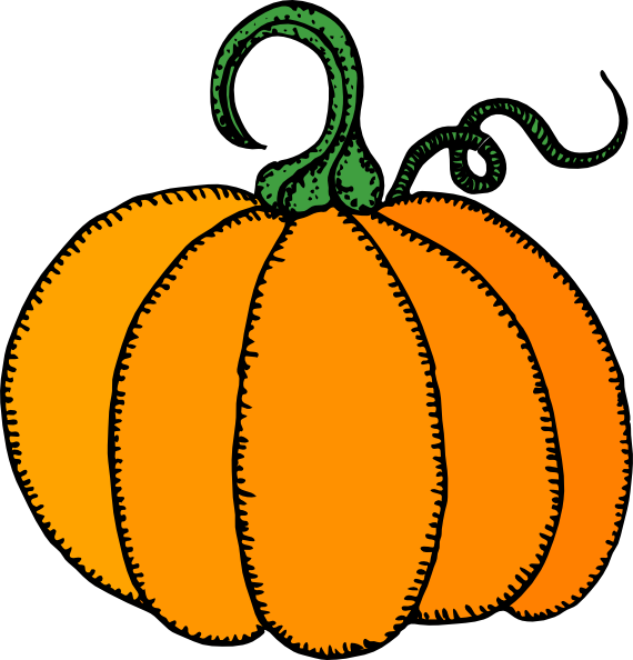 clipart turkey pumpkin