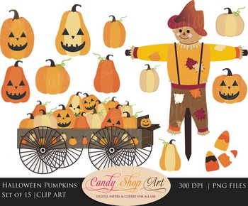 clipart pumpkin wagon