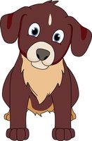 clipart puppy brown puppy