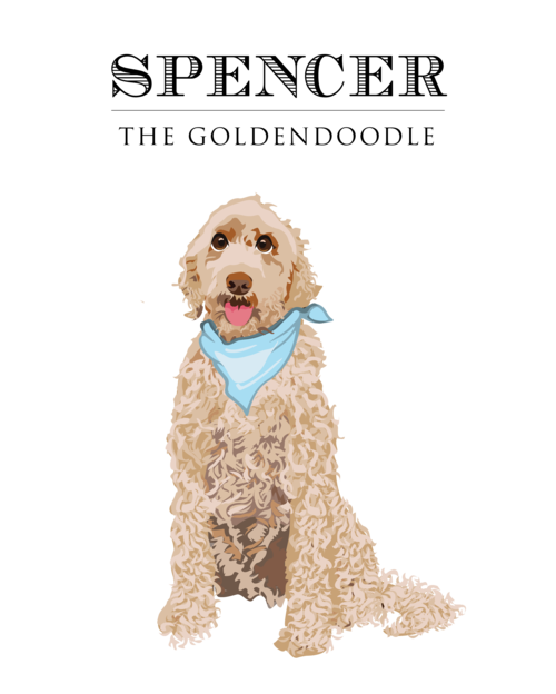 Custom clip art of. Clipart puppy golden doodle