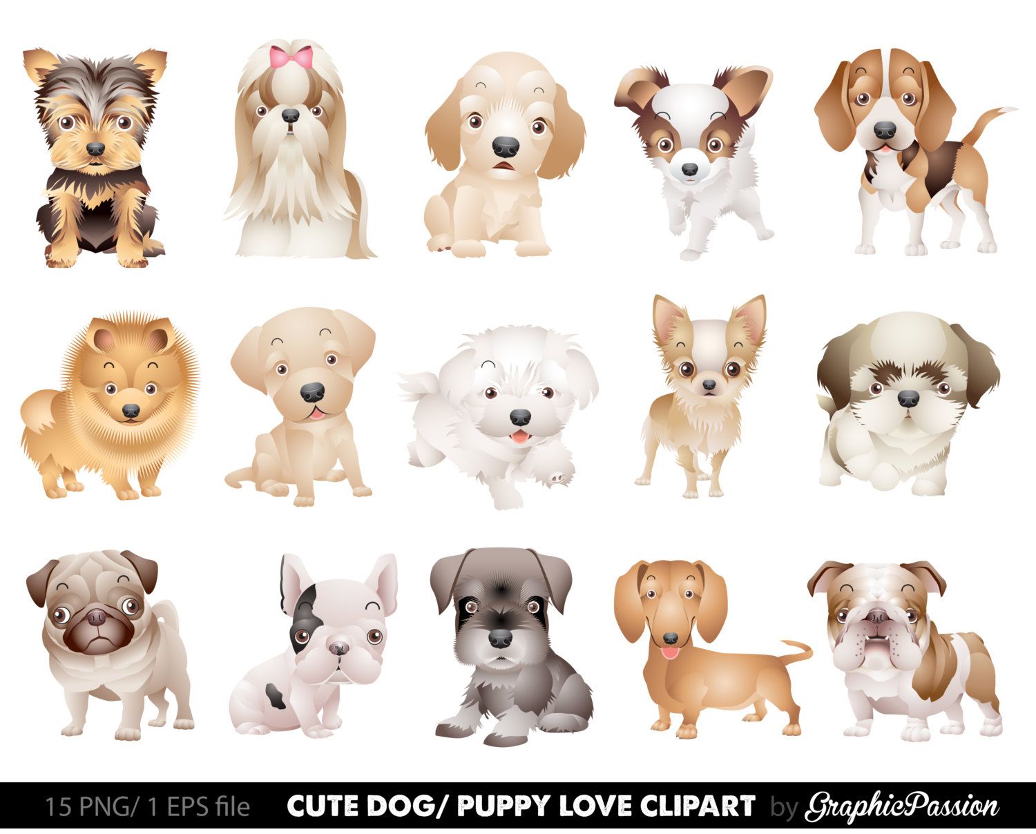 Dog cute dogs clip. Clipart puppy illustration