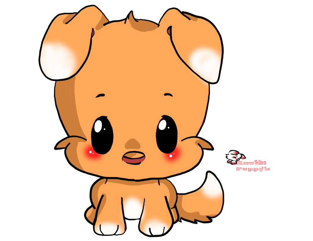 kawaii clipart puppy