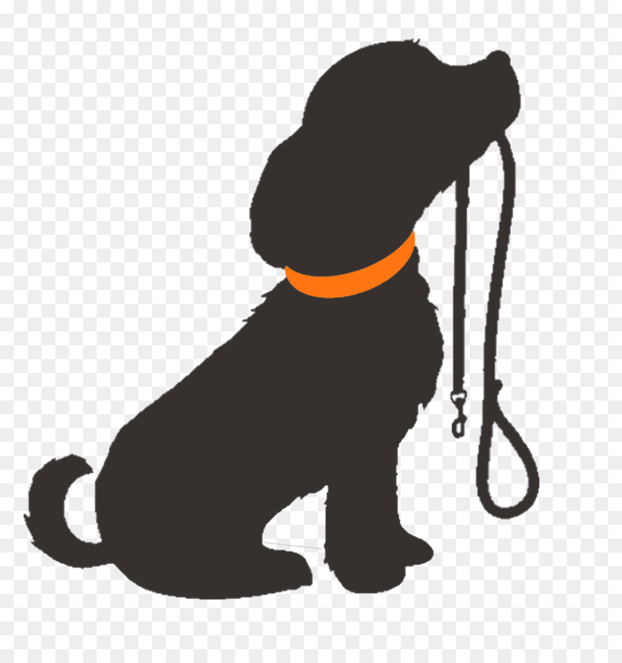 clipart puppy leash