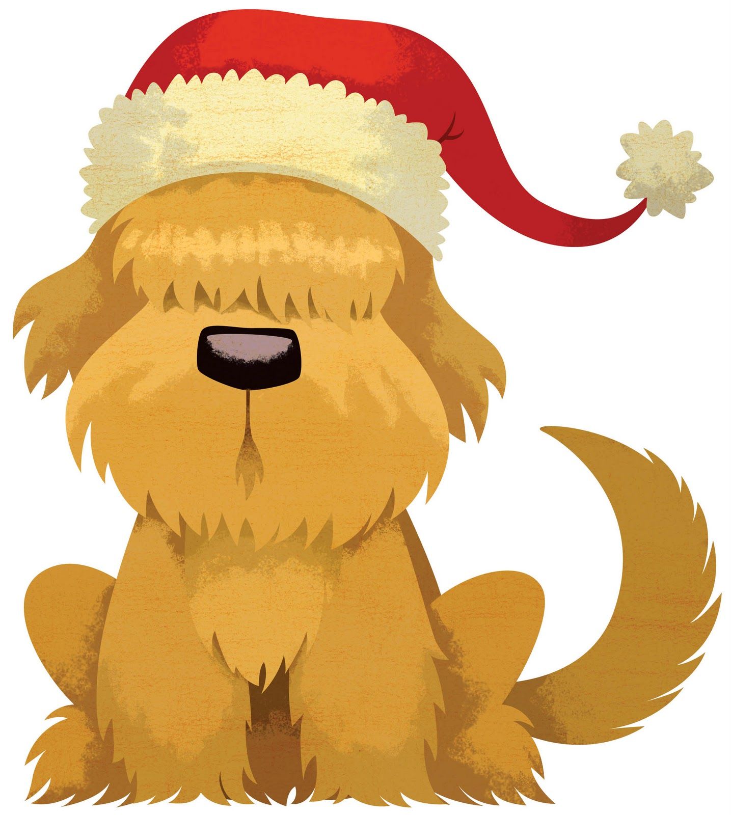 clipart puppy merry christmas