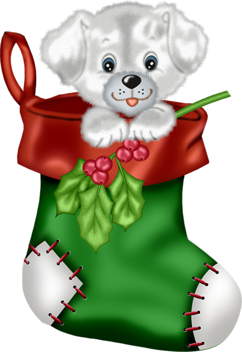 clipart puppy merry christmas