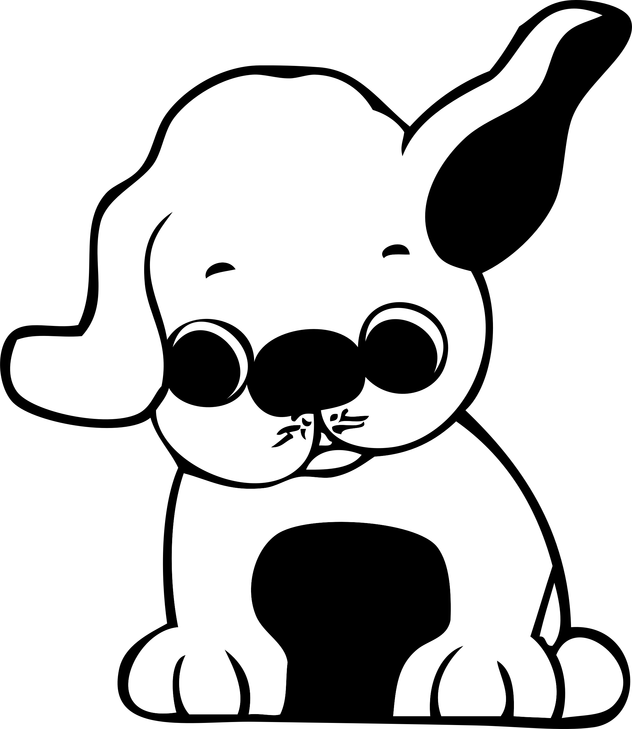 clipart puppy nose